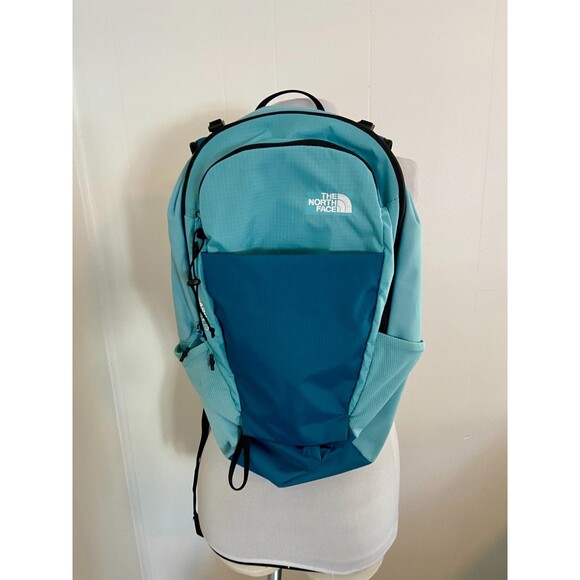 The North Face Handbags - The North Face Basin 18 Backpack Blue Rain Cover Daypack Bag Canvas Hiking Camp